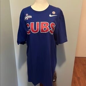 Nike Blue Cubs Champions T-Shirt NWOT